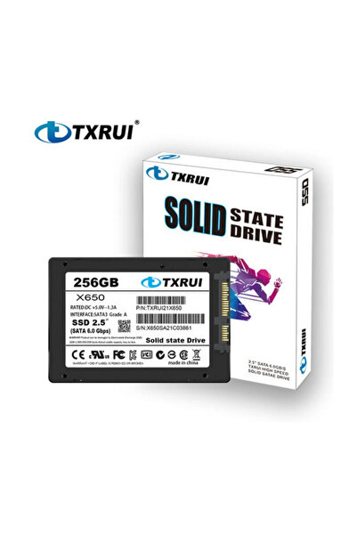 Txrui X650 256GB SSD Harddisk 500MB/s 300MB/s 2.5 inch SATA3 Internal SSD
