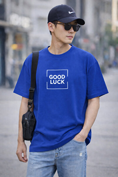 ArtYus Μπλουζάκι Unisex Oversize με στάμπα Good Luck – Βαμβακερό T-Shirt με λ...