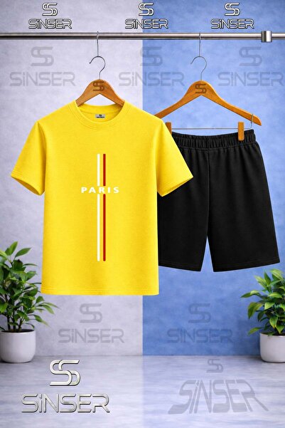 SS SİNSER Παιδικό μπλουζάκι με στάμπα Paris Vertical Red White Stripe με λαιμ...