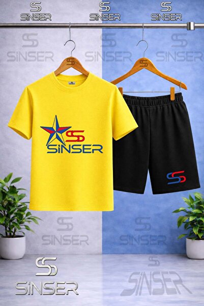 SS SİNSER Παιδικό μπλουζάκι με στάμπα STAR WRITING και λαιμόκοψη ποδηλάτου - ...