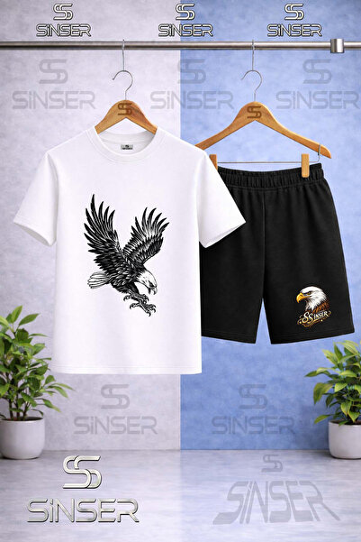 SS SİNSER Παιδικό T-shirt με στάμπα KARTAL SIYAH ATAK με λαιμόκοψη ποδηλάτου ...