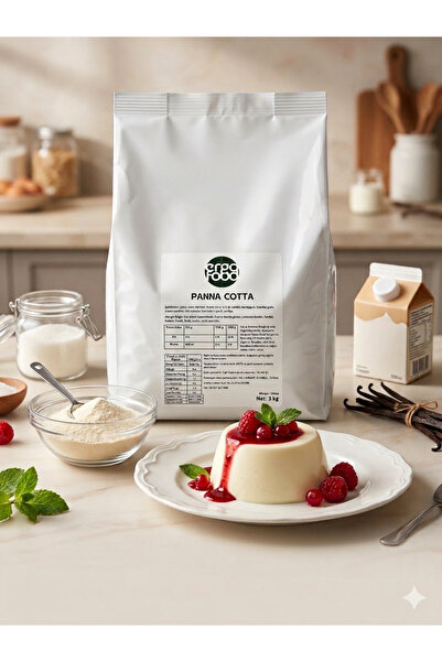 ergo food Panna Cotta Toz Karışımı 3 Kg – Profesyonel İtalyan Tatlısı | Krems...