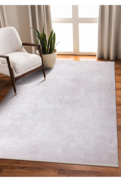 CarpetKA Home Bej Desenli Yıkanabilir Halı