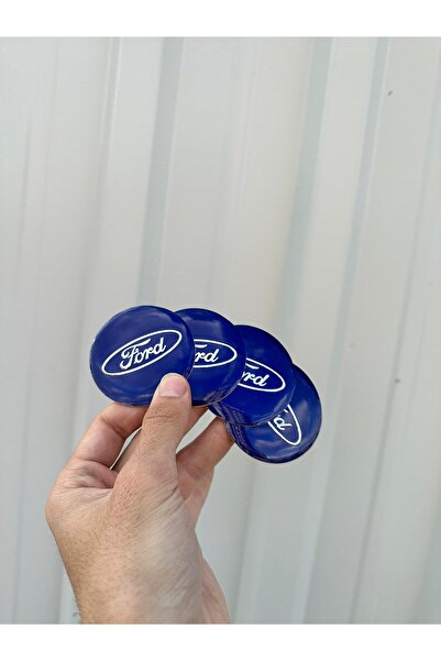 OEM FORD Logolu Alüminyum Dış Kaplama Jant Göbeği Arması Yapıştırma 56 Mm 4 Adet