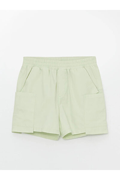 LC Waikiki Lcw Kids Green Elastic Waist Girls Shorts