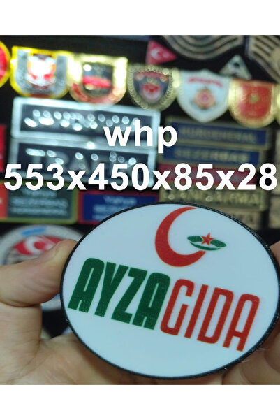 ÇUKUROVA ÜTÜ 7 cm Custom Veil for Individuals or Corporate Companies, 3D Sili...