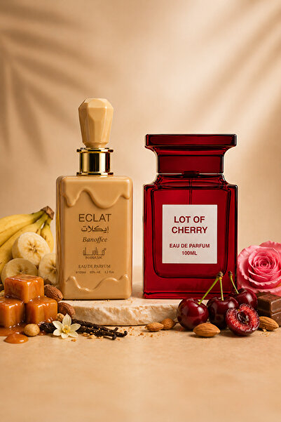 MANASIK Σετ Αρωμάτων Πριμιούμ Γκουρμάν – Εκλάτ Μπανόφρι & Λοτ Οφ Τσέρι 100ML