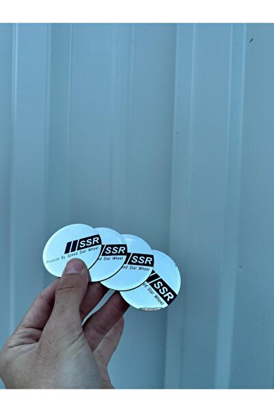 OEM SSR Logolu Alüminyum Dış Kaplama Jant Göbeği Arması Yapıştırma 50 Mm 4 Adet