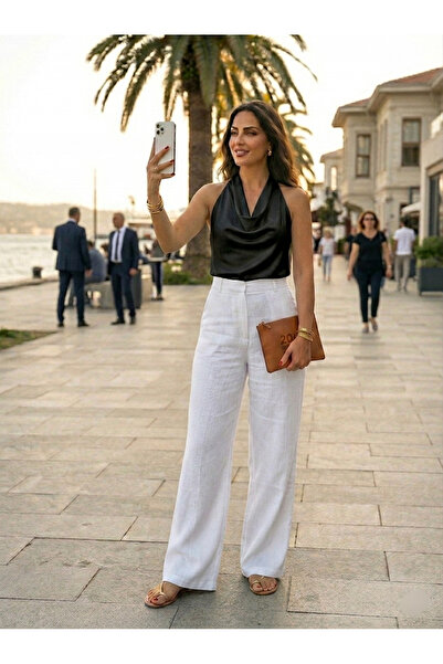 Lovely butik ΓΥΝΑΙΚΕΙΑ ΣΑΤΕΝ ΜΠΛΟΥΖΑ ΜΕ ΛΑΙΜΟΥΡΑ ΣΤΗΝ ΛΑΙΜΗ, ΑΝΟΙΧΤΗ ΠΙΣΩ ΛΑΜ...