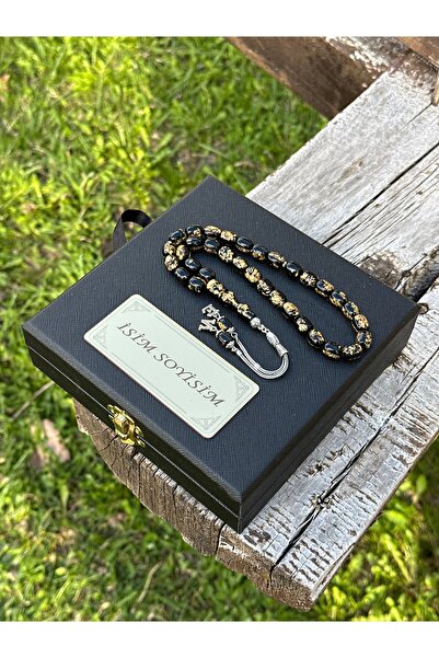 TESBİHSARAYI ALTINLI TESBİH-HARF KOMBİNLİ- ALTIN PARÇACIKLI - GOLDEN ROSARY-D...