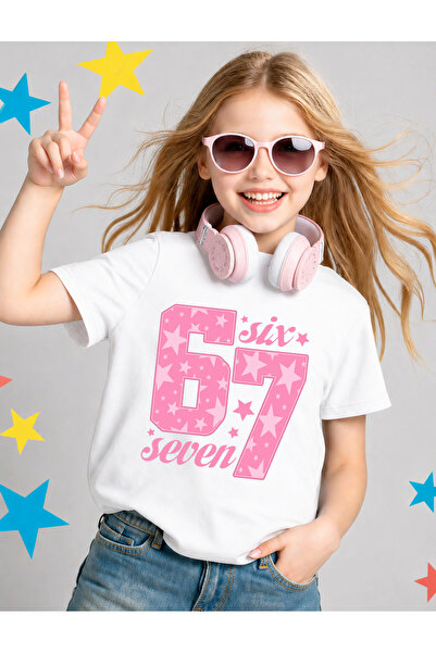 STİL-X Six Seven Printed Girls' T-Shirt, 67 Designs