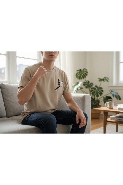 URBANTRENDSTORE Unisex Minimal Printed Pattern Casual for Holidays Simple Bas...