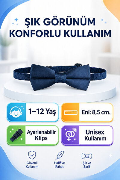 Özyıldırım Çarşı Pazar Çocuk Papyon 1-12 Yaş Uyumlu