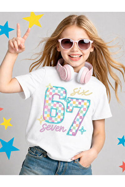 STİL-X ШЕСТ СЕДЕМ ПЕЧАТЕНА МОМИЧЕШКА ТЕНИСКА, 67 ДИЗАЙН