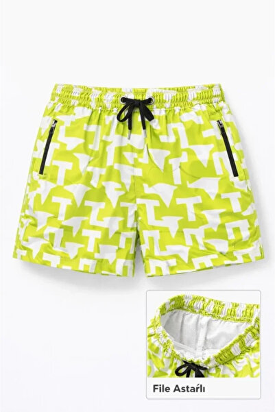 Veraura Lifestyle Swim Shorts with Zipper Pockets and Mesh Lining, Quick Dry ...