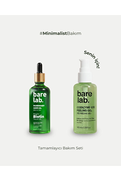 Barelab Tamamlayıcı Bakım Seti, Biberiye Yağı & Yüz Peelingi
