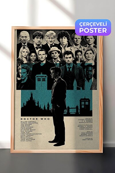 Postifull Doctor Who Ahşap Çerçeveli Poster, Sinema ve Dizi Tablo, Film Dizi ...