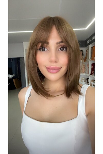 favorim peruk Luxury yeni sezon kısa kahve bob model