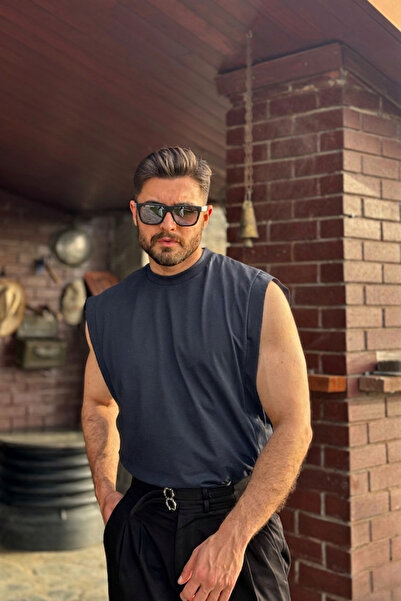 GUARAZ Ανδρικό μπλουζάκι μπάσκετ Zero Sleeve Crew Neck Oversize 100% βαμβακερ...