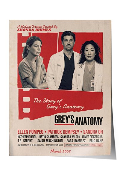 Postifull Αφίσα Grey’s Anatomy, Αφίσες Ταινιών και Τηλεοπτικών Σειρών, Αφίσες...