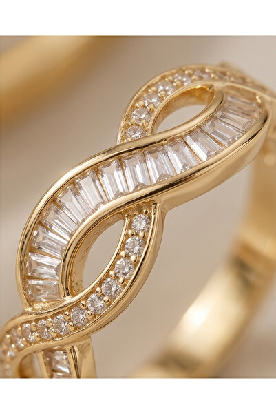 XUPING JEWELRY ZİNCİR MODEL AYARLI GOLD YÜZÜK
