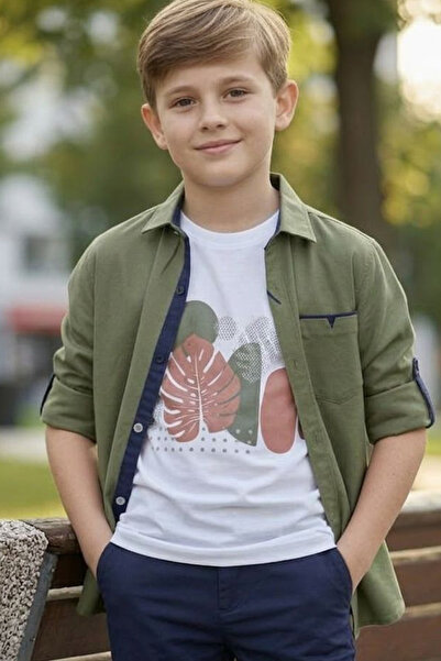 Trend Mixs Boy's Shirt T-Shirt 2-Piece Set 11-15 Years Old Casual Stylish Com...
