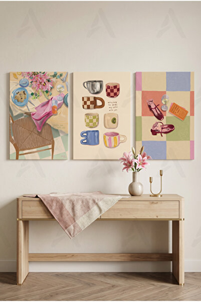 Artease 3-Piece Decorative Pastel Moments Painting Set