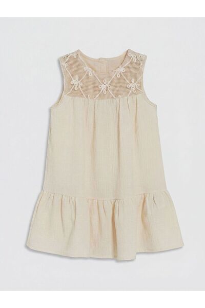 LC Waikiki LCW Παιδικό Φόρεμα με Δαντέλα και Βολάν για Κορίτσια