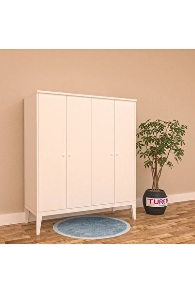 marangozhaneden Baby 4 Kapılı Gardırop Mdf