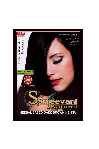 SANJEEVANI Natural Herbal Based Dark Brown Henna Powder