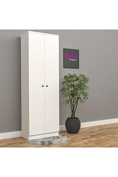 marangozhaneden Home Çok Amaçlı 2 Kapaklı 8 Raflı Dolap Mdf
