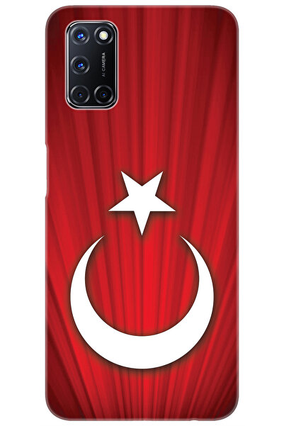 Ceppare Oppo A52 / A72 / A92 Uyumlu Kılıf Desen Baskılı Silikon Türk Bayrağı ...