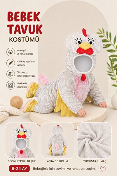 skycott unisex tavuk bebek tulum -kostüm