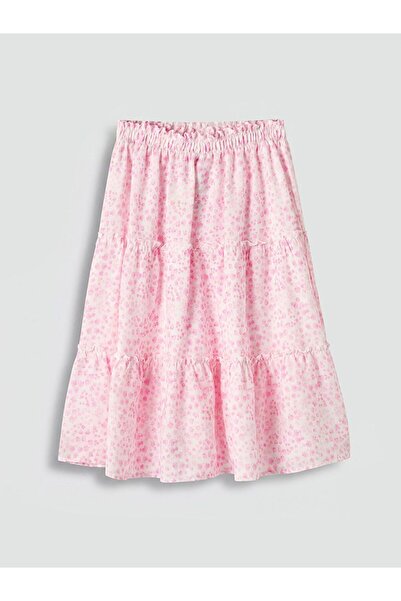 LC Waikiki تنورة LCW Kids ذات الخصر المطاطي للفتيات