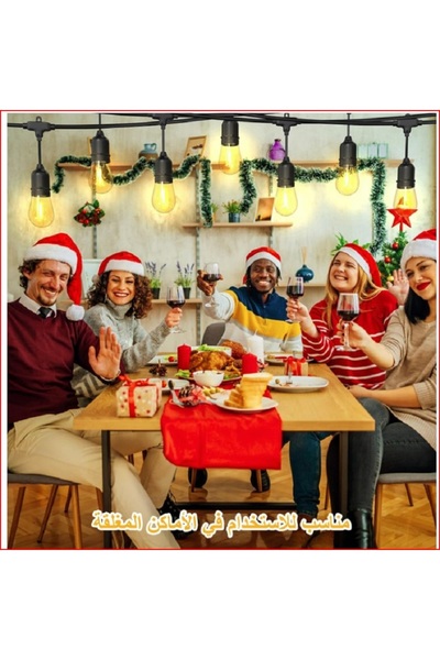alharbi22est عقود لمبات اضاءة زينة - 10 متر