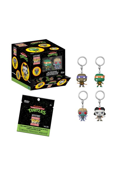 Funko Πόκετ Ποπ! Εφηβικές Μεταλλούμενες Χελώνες Νίντζα Τυχαία Μπρελόκ