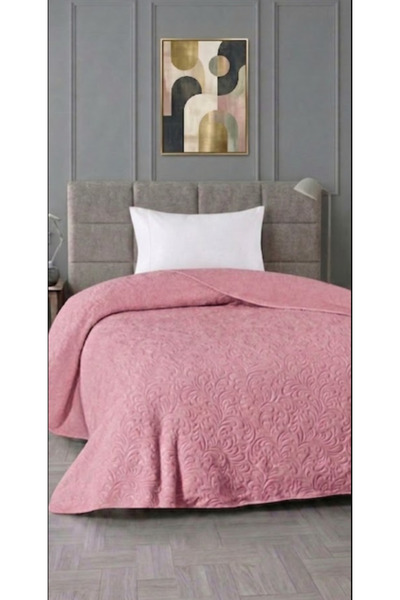 ZBY Home Embos Tek Kişilik Battaniye - Pembe