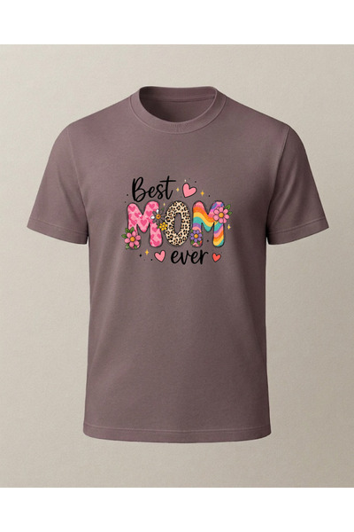 Ebiidesign Best Mom Ever Printed Mom T-Shirt