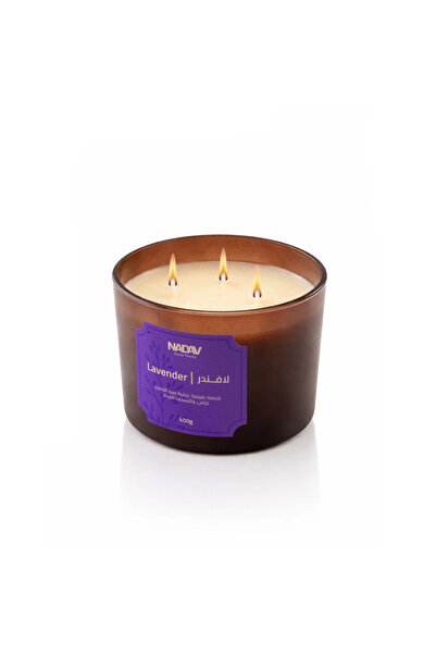 Alhabib bedding شمعة عطرية فاخرة بعطر لافندر 400 جم