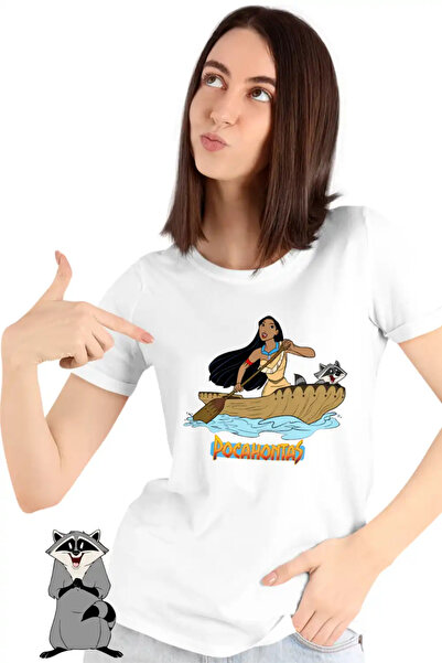 OEM Women's T-Shirt Pocahontas Meeko Canoe