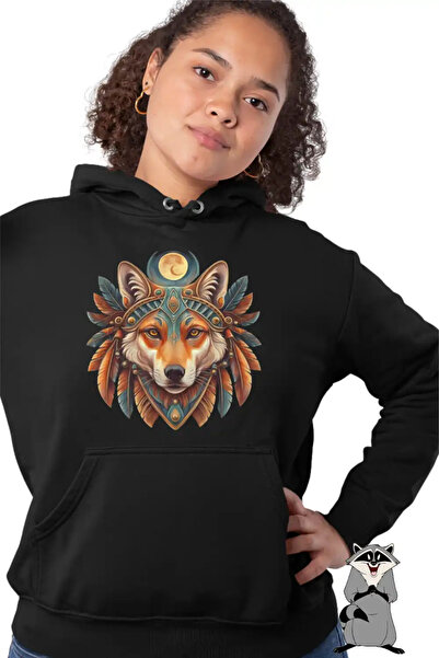 OEM Hanorac Femei Lup Mistic Native American