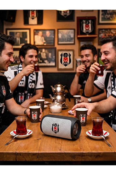 Kartal Beşiktaş Lisanslı Orijinal Taşınabilir Kablosuz Bluetooth Hoparlör - Kartalın Sesi Seninle