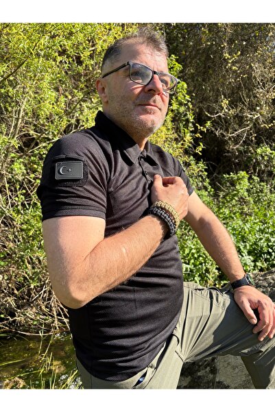 tshirt99 Tactical Polo Yaka T-Shirt – Siyah
