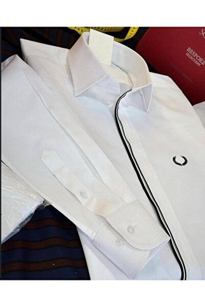 Gömlekçi Kadir Kişiye Özel Dikim Fred Perry Erkek Gömlek