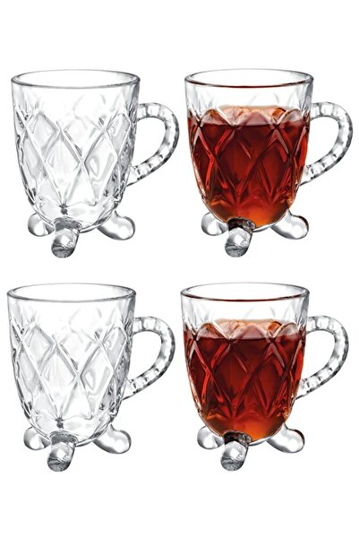 Madame Coco Taylar 4'lü Çay Fincanı Cam - 160 ml