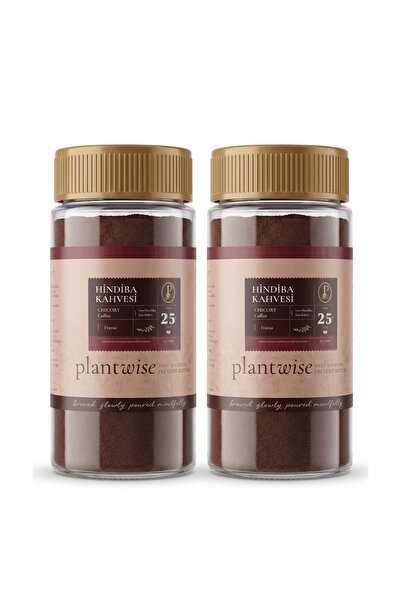 Plantwise 2'li Hindiba Kahvesi | %80 Hindiba %20 Kahve | 100g Cam Kavanoz