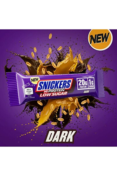 Snickers شوكولاتة داكنة غنية بالبروتين، قليلة السكر وعالية البروتين، 12 × 57 جرام