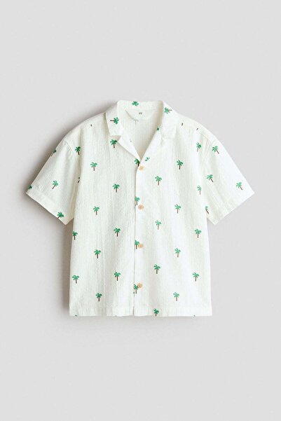 H&M قميص سيرسكر للمنتجعات