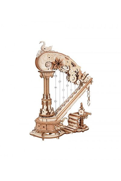 ROKR Τρισδιάστατο Παζλ, Μουσικό Κουτί Μαγική Άρπα, Ξύλινο, ROKR, 350 κομμάτια