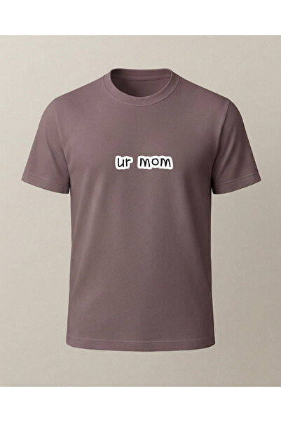 Ebiidesign تي شيرت مطبوع عليه Ur Mom